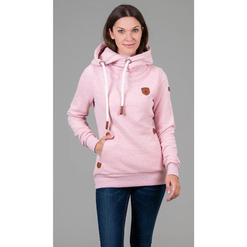 Wanakome ARTEMIS Women's Heather Pink Hoodie Rope Drawstring Sweatshirt Women's